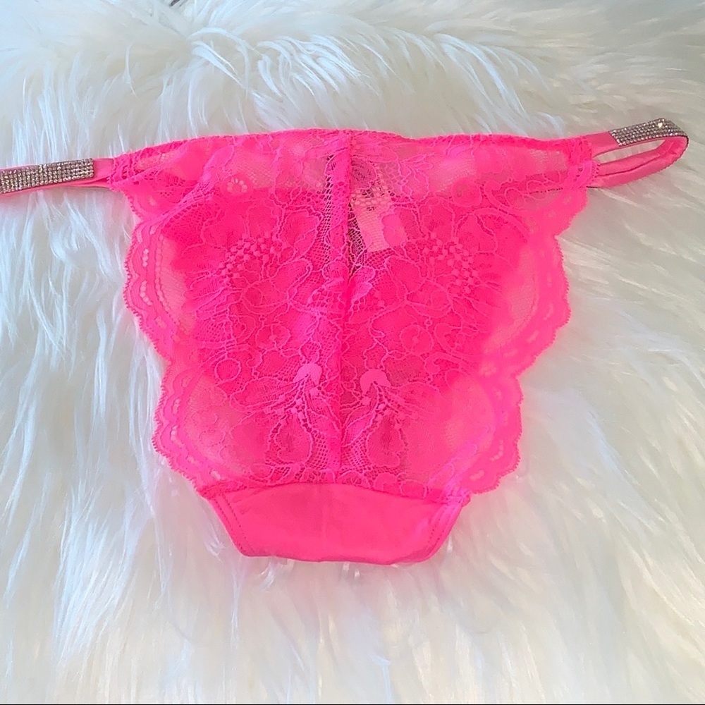 New VERY SEXY Bombshell Shine Strap Thong Panty Crystal Band Underwear - Picture 9 of 11
